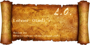 Lehner Otmár névjegykártya
